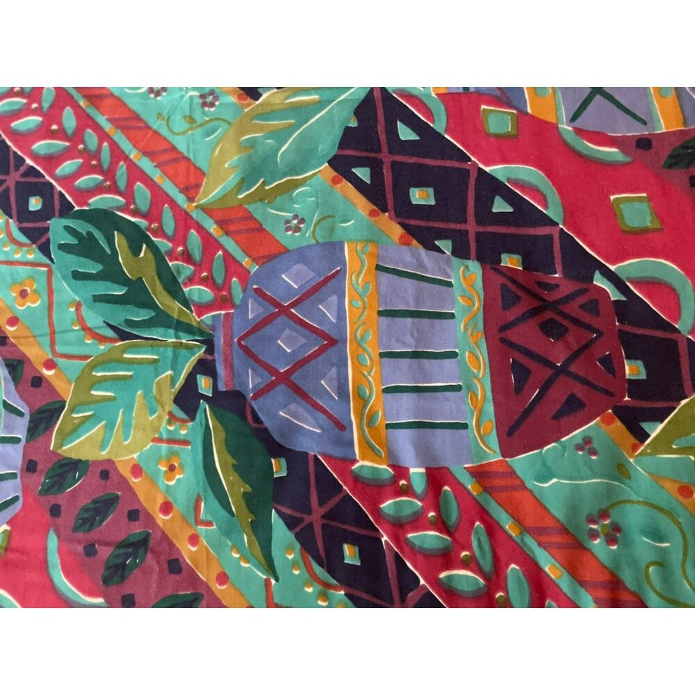 Fitted Full Size Sheet Used Colorful Tropical - Picture 4 of 9